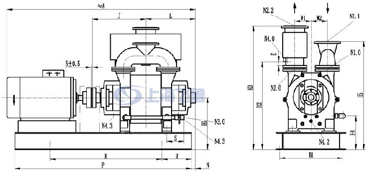 2BEA102/103/151/152/153ֱ(li��n)ˮ�h(hu��n)ʽ��ձÂ���(d��ng)���b�ߴ�