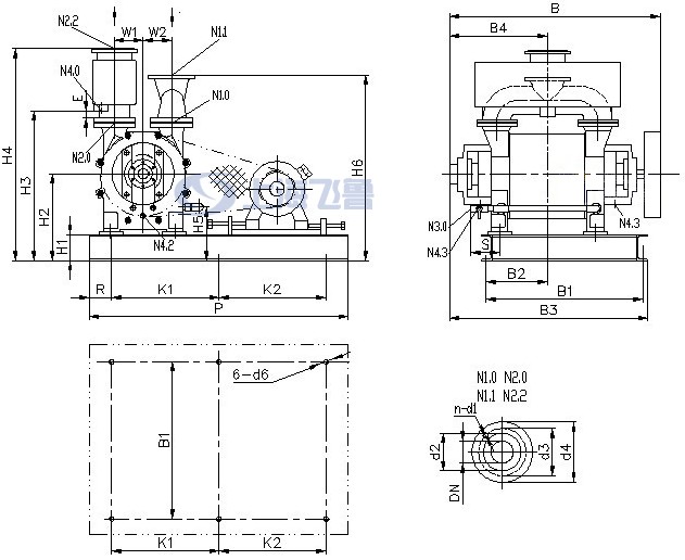 2BEA202/203/252/253Ƥ������(d��ng)ˮ�h(hu��n)ʽ��ձð��b�ߴ�